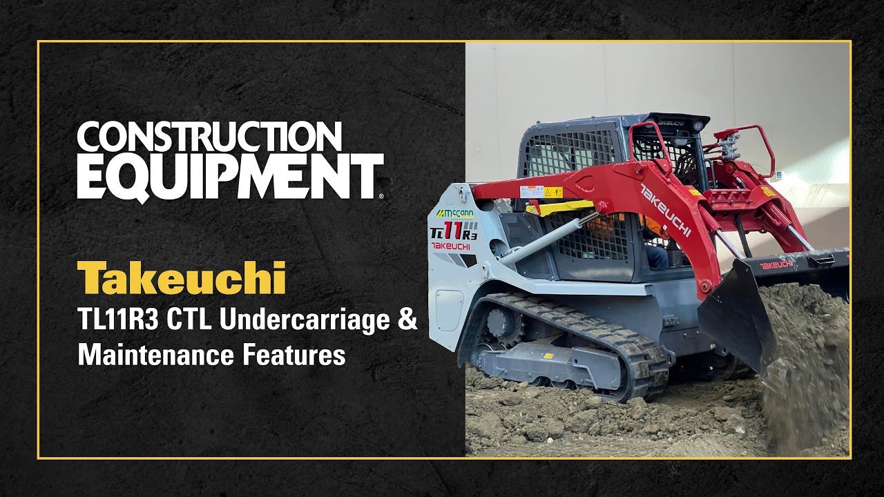 Takeuchi TL11R3 Undercarriage & Maintenance Features