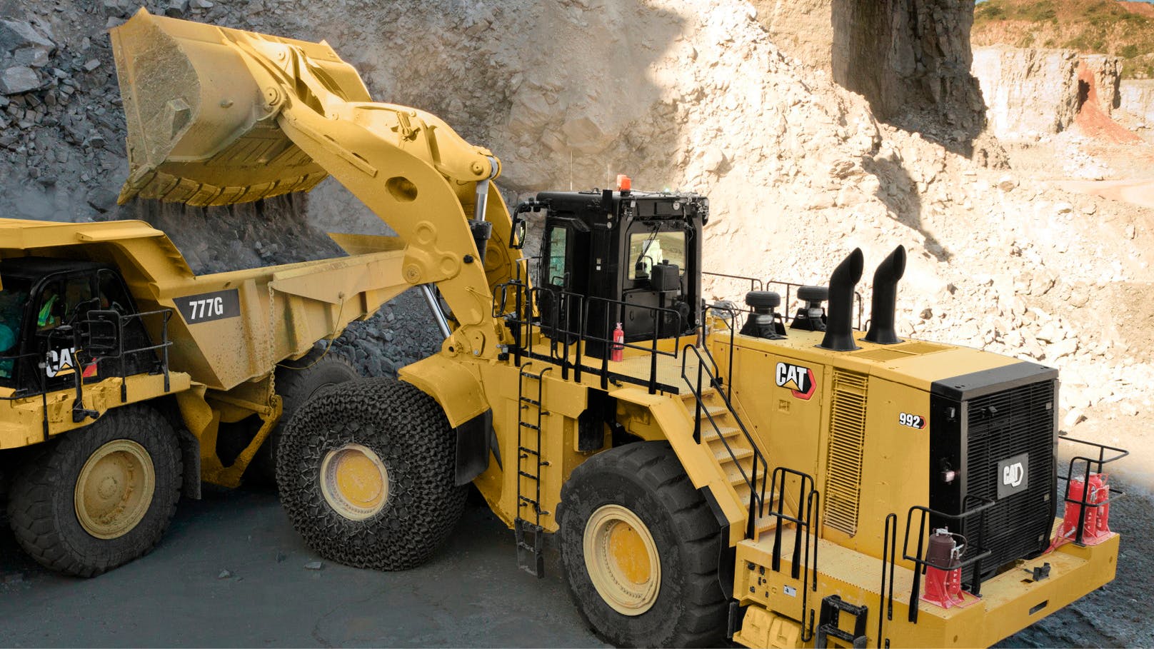 Cat loader and hauler