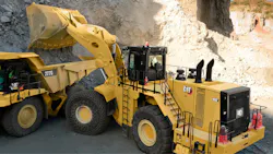 Cat loader and hauler Cat loader and hauler