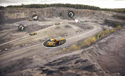 Volvo Construction Equipment connected map Volvo Construction Equipment connected map