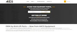 AXCS Parts Portal screen shot. AXCS Parts Portal screen shot.