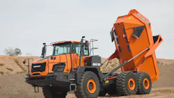 Develon ADT dump body down Develon ADT dump body down