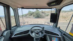 Develon ADT cab view Develon ADT cab view