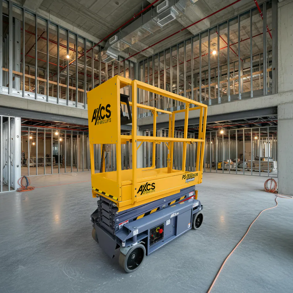 AXCS ps1930 stowed on a jobsite.