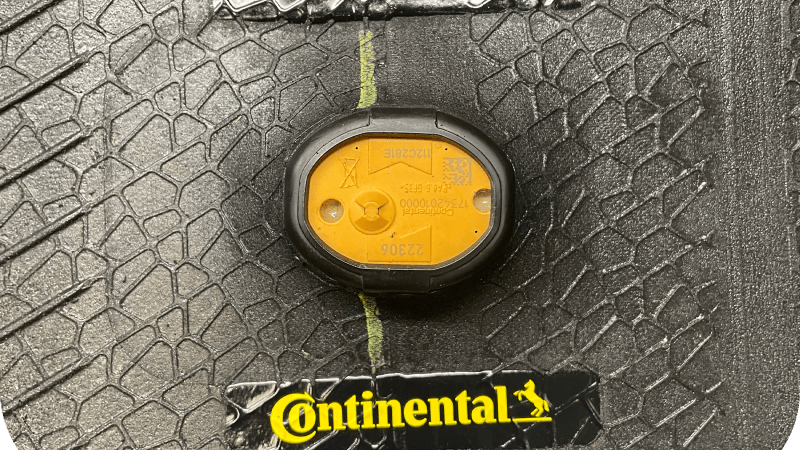 Continental tire sensor pocket