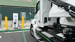 EV charging station and truck EV charging station and truck