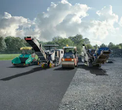 Wirtgen group product show for paving products.