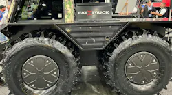 Fat Truck tires at a trade show
