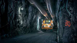 Volvo ADT in tunnel Volvo ADT in tunnel