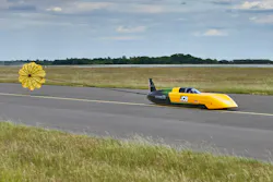 JCB Hydromax testing at RAF Wittering with a parachute. JCB Hydromax testing at RAF Wittering with a parachute.