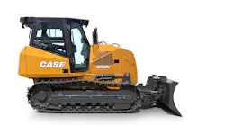 Case 850N Dozer on a white studio background.