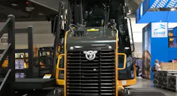 Case 850N dozer visibility outside the cab.