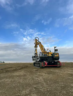 Vermeer MT500 Material Transporter working on a jobsite.