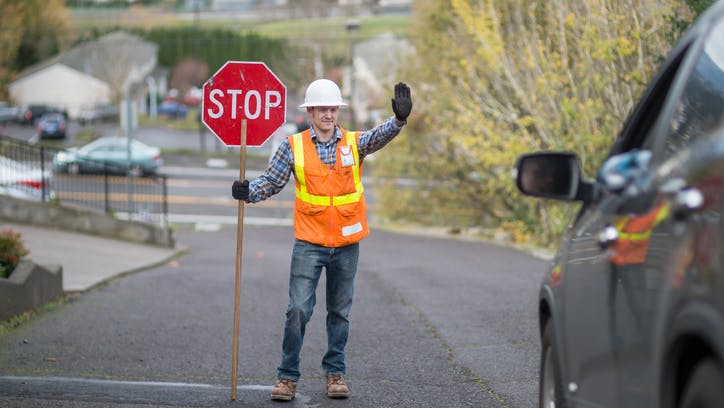 Construction flagger