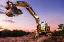 TerraFirma technology operating on a semi-autonomous Cat excavator.