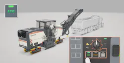 Wirtgen eco mode on a milling machine.