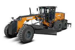 Case Construction Equipment GR935 motor grader on a white background.