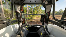 Machine cab view