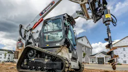 Bobcat CTL with auger