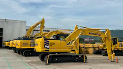 Komatsu excavators