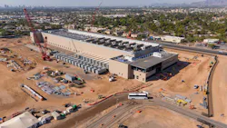 An aerial view of the QTS Data center under construction in Phoenix, Arizona
