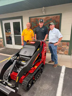 Tyler Dillon poses on his new Dingo TX 450