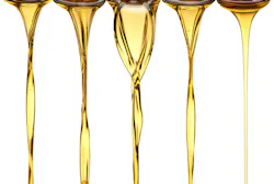 Various oil streams running downward.
