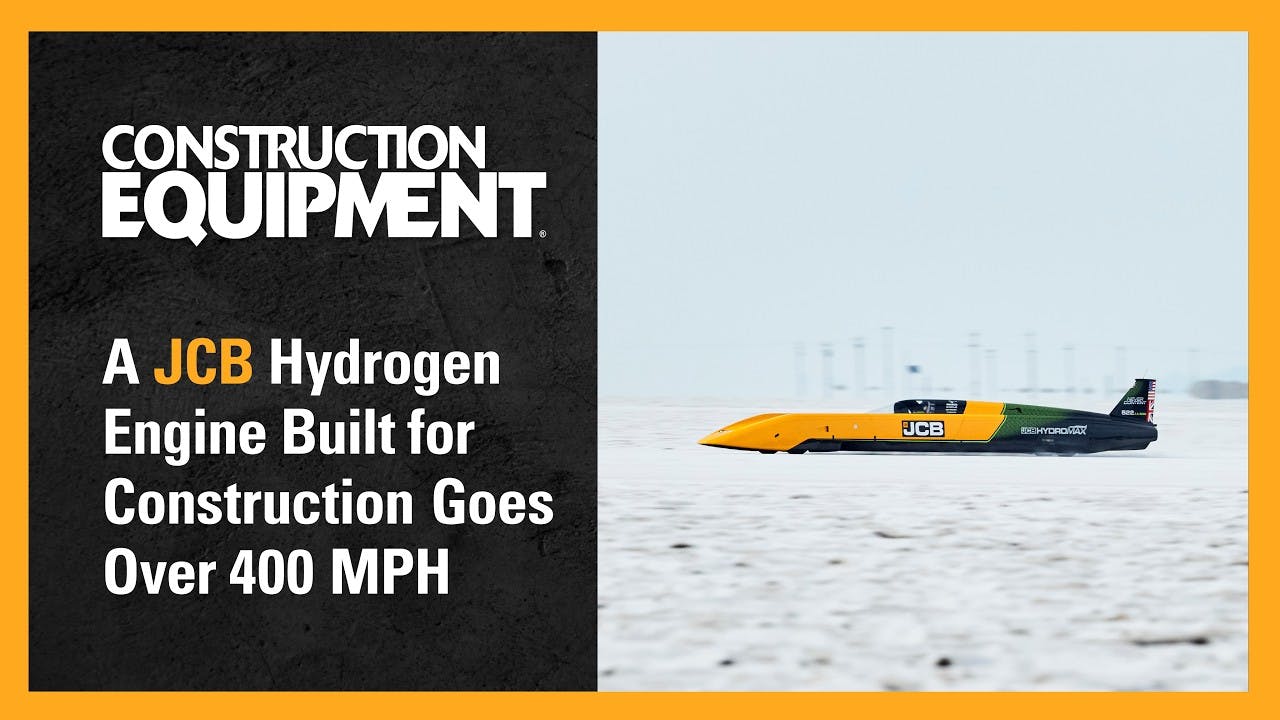 JCB and Andy Green Break the Land Speed Record with a Hydrogen Engine at the Bonneville Salt Flats