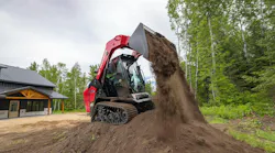 Yanmar CTL dumping dirt