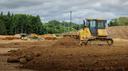 Topcon 3dMC Edge working on a Komatsu dozer.
