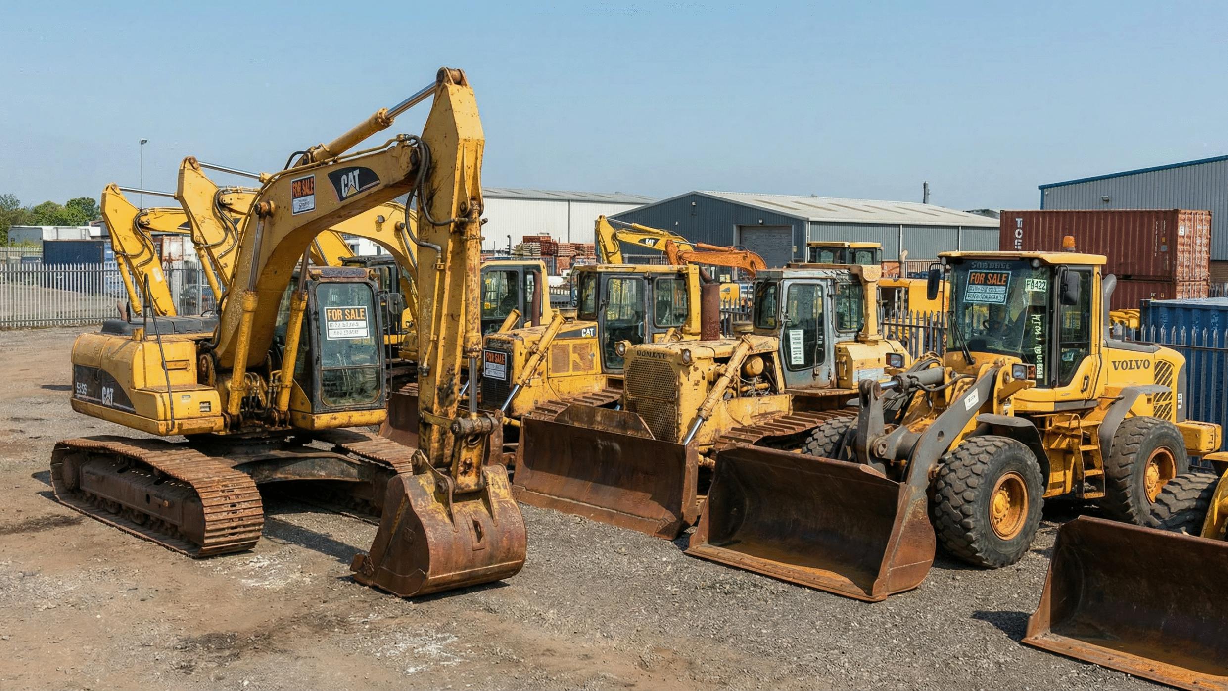 Old equipment in yard