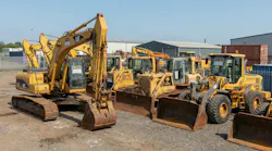 Old equipment in yard