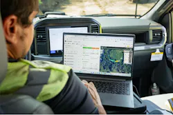 John Deere Operations Center on a laptop computer.