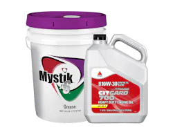 Mystik JT-6 Synthetic 460 Grease and CITGARD 70 on a white background.