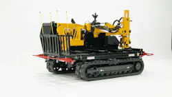 Vermeer MT500 material transporter on white background.