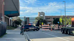 Street accident scene