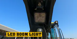 John Deere’s New 40 P-Tier Mini Excavator LED boom light.
