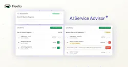 Fleetio AI Service Advisor screen shots