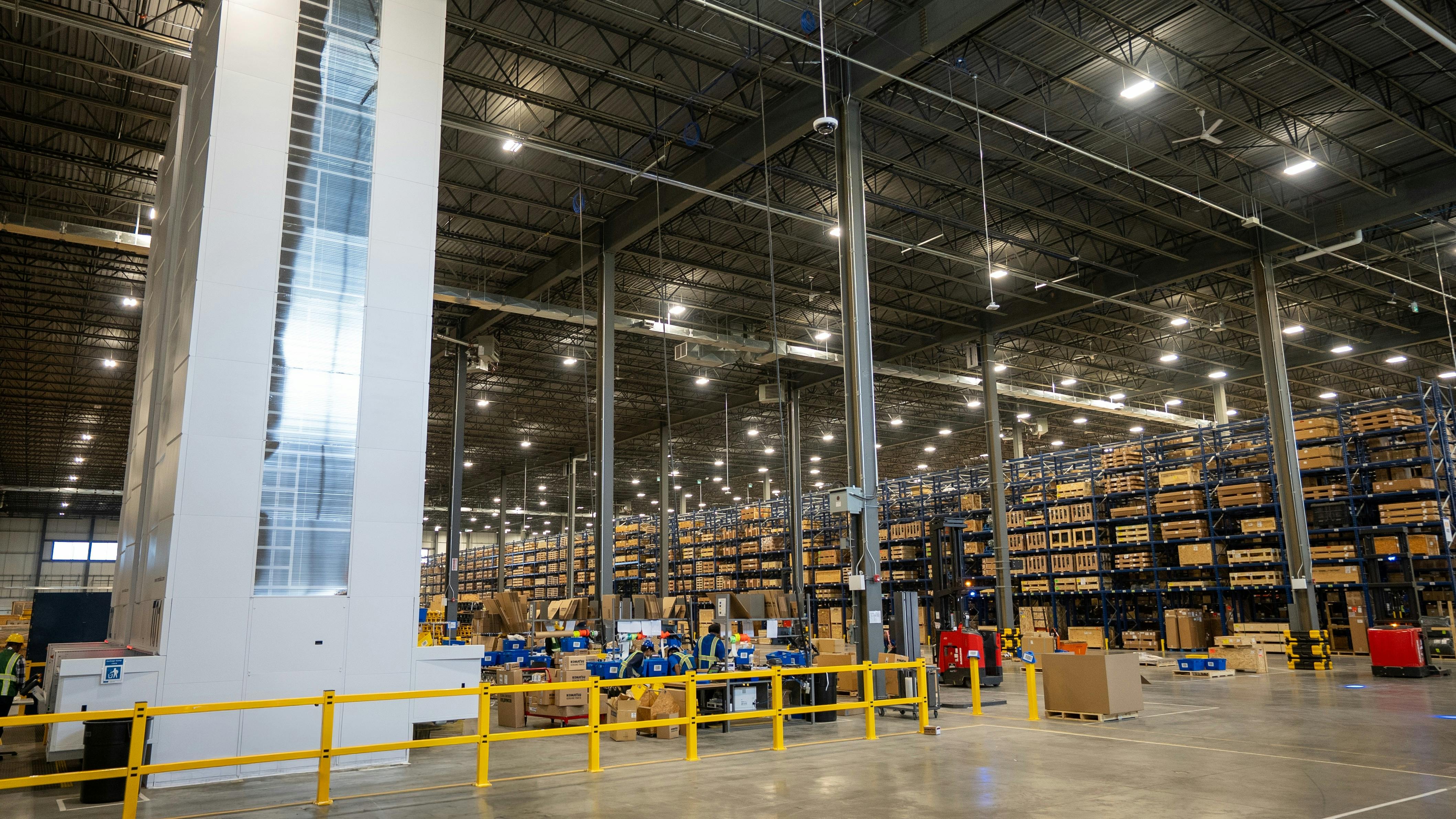 Komatsu celebrated the grand opening of its new Edmonton parts distribution center.