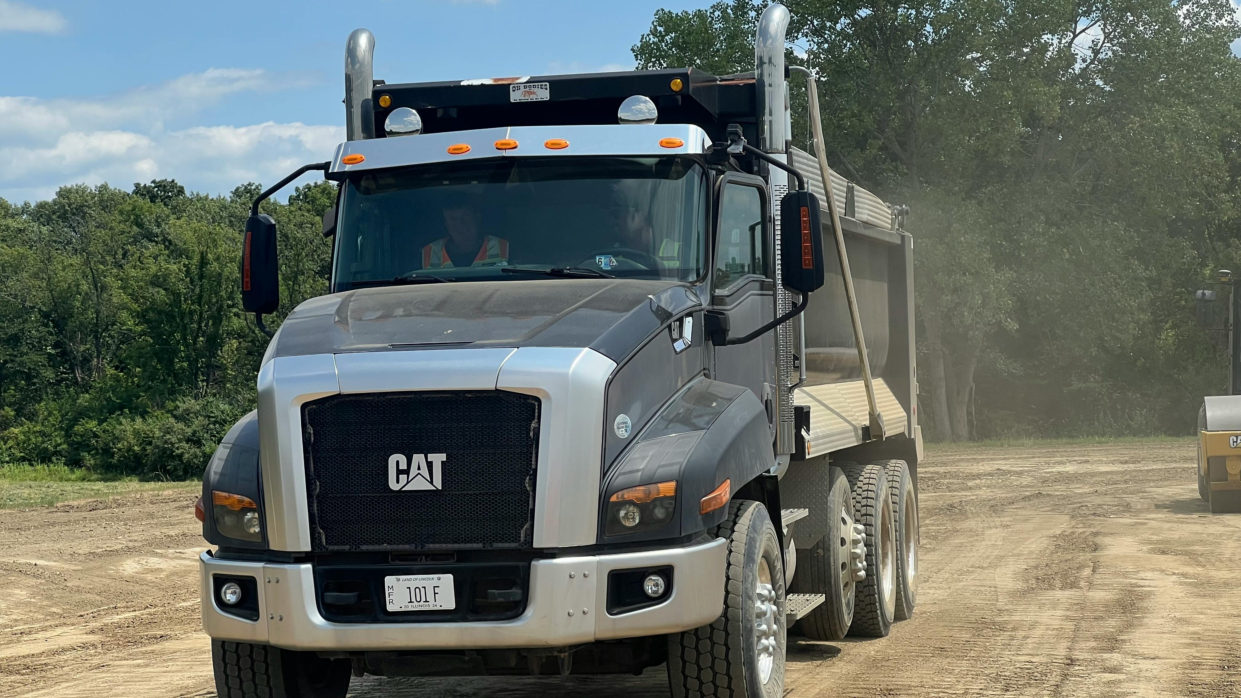 Cat truck with dump body