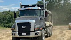 Cat truck with dump body