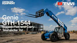 Genie GTH-1544 Telehandler: 44-Ft Max Lift, No Stabilizers, and a Purposeful Pick-and Carry Design