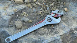 Wrenches on a rock