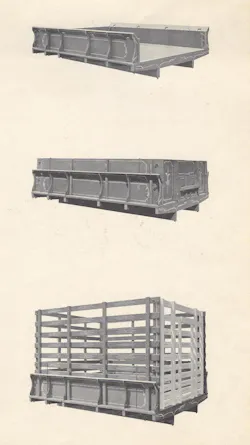 Omaha Standard offered modular truck bodies that could be configured for different hauling jobs..