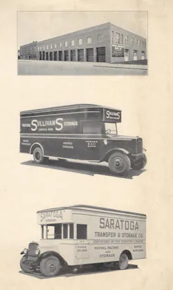 Omaha Standard built commercial truck bodies for businesses well beyond agriculture. This archival piece shows the company’s early factory along with moving and storage trucks built for customers in Nebraska.