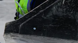 Bucket with painted marks