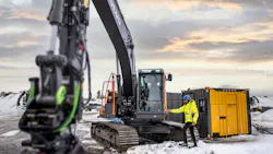 Volvo excavator and power unit