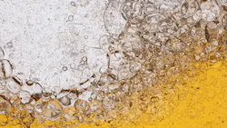 An abstract fuel and ice image, representing cold weather fluids.