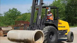 New Holland F60C rough-terrain forklift
