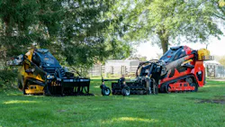 Gehl and Manitou mini track loaders